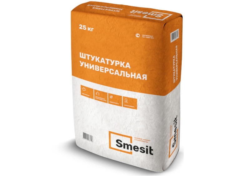 Штукатурка универсальная Smesit, 25кг