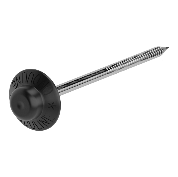 Гвозди с литыми шляпками Ондулин 75 мм, 100 шт., сланец