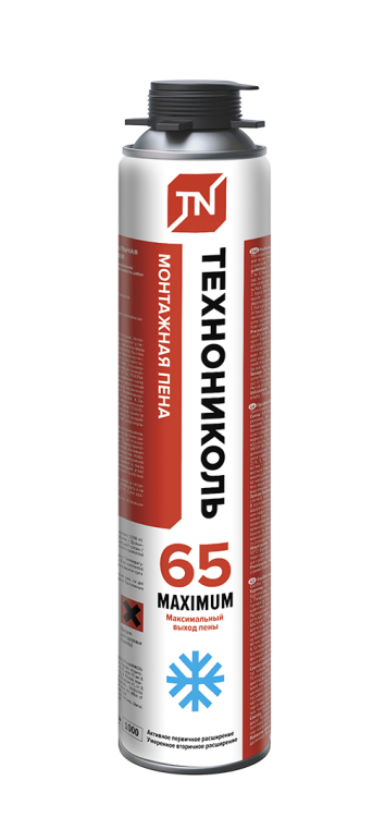 ТехноНИКОЛЬ Пена монтажная проф. 65 MAXIMUM зимняя, 12*990 гр