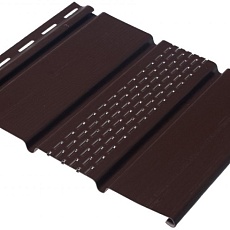 Дёке STANDARD Софит центральная перфорация  (Шоколад) 3000*305мм / 0,92м2