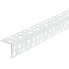Уголок штукатурный перфорированный ПВХ 25*25*3000 (50шт/упак)